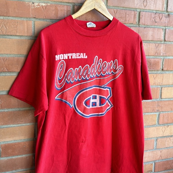 Vintage Montreal Canadiens T-Shirt / Large / 90s / Single Stitch / NHL - Picture 3 of 8
